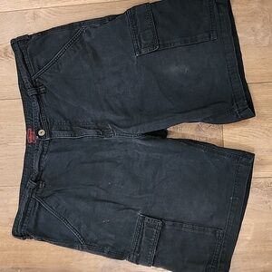 Five Brother Cargo Shorts Black Workwear Casual 100% Cotton Men's size 40